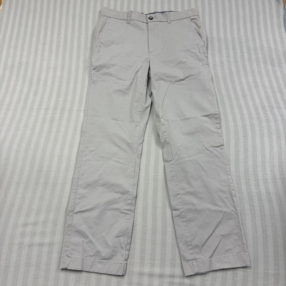 ROWM Pants Men 32X30 Stretch Cotton Flat Front Office Casual